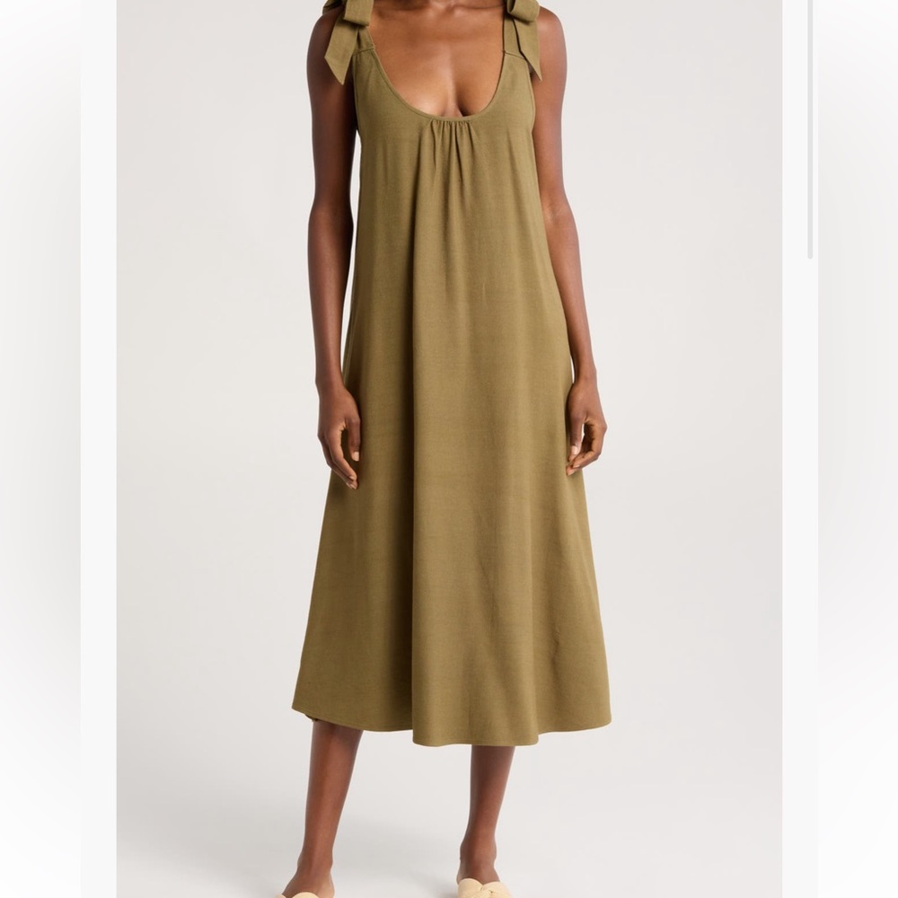 Nordstrom Olive Midi Dress